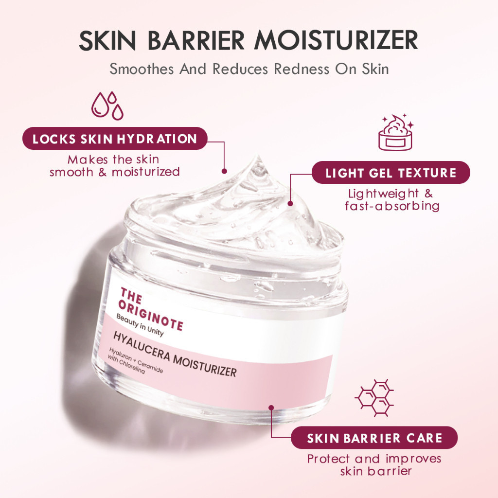 The Originote Hyalucera Moisturizer - Ceramide Hyaluronic Moisturizer Gel Day Night Face Cream