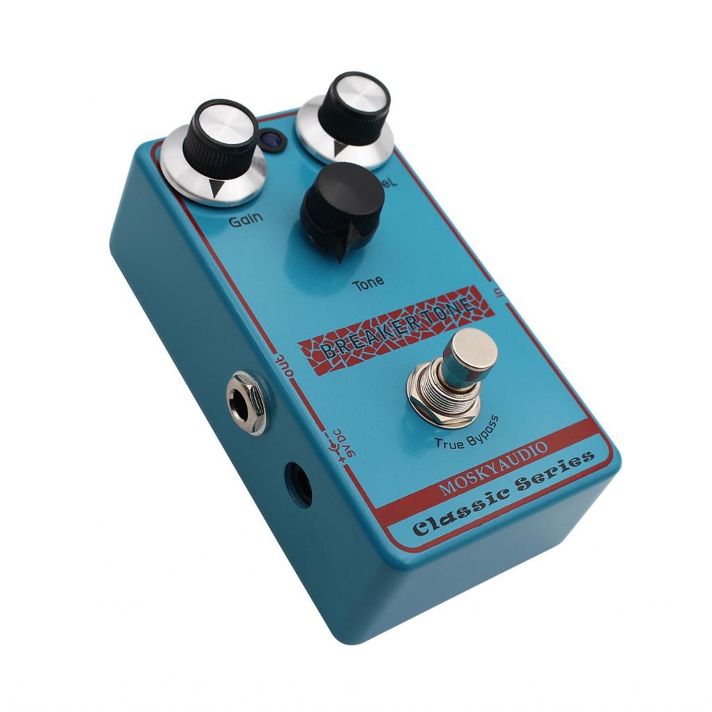 Vbabyhome-TH MOSKYAUDIO BREAKER TONE Overdrive เอฟเฟกต์กีตาร์เหยียบหลอดวินเทจ Warmth Gain Tone Contr