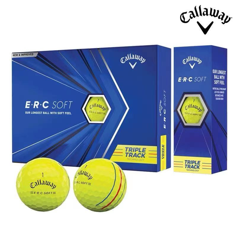 Callaway/Callaway Golf ERC Soft 19 Graphene Golf Aiming Three Line Ball