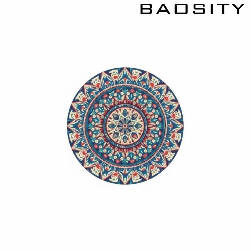 SiaBiced Bohemian Type Placemat Non-Slip Bohemian Type Drink Mat ตกแต่งรอบ Mandala Cup Mat สําหรับ T