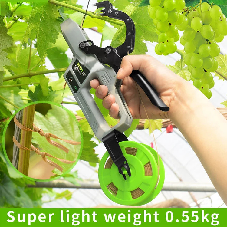 Professional อัตโนมัติ String Tying เครื่องไฟฟ้า Vine Tying เครื่องแบตเตอรี่ขับเคลื่อนพืช Tying เครื