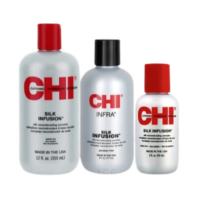 CHI Silk Infusion 59/177/355 ml​ เซรั่มเคราตินเพิ่มความเงางามแก่เส้นผม​สวย