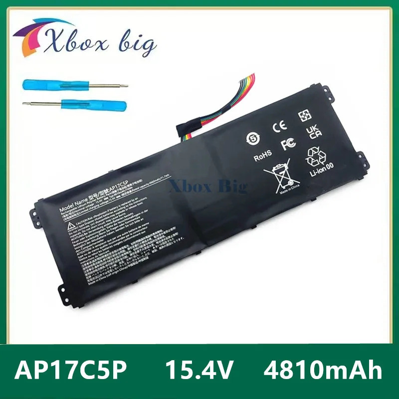 AP17C5P แบตเตอรี่แล็ปท็อปสําหรับ Acer Predator Helios 500 Ph517-51-79by AP17C 15.4V 74Wh 4810mAh แบต