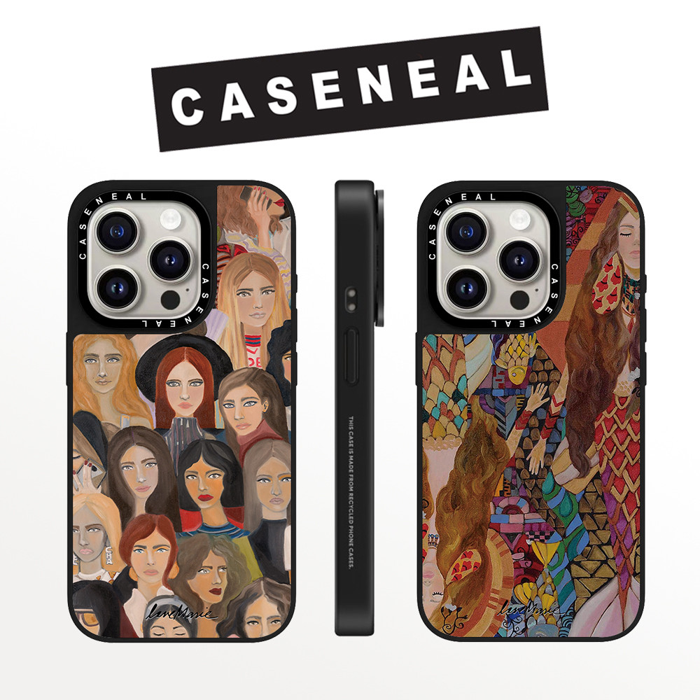 Drop proof CASENEALเคสโทรศัพท์สําหรับiPhone 17ProMax 17pro 17 air 16promax 16 15promax 15 14promax 13 13promax hard Caseภาพวาดสีน้ํามันLady 12PromaxกรณีiPhone 14กรณีคุณภาพสูง