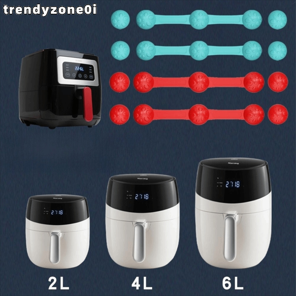 TRENDYZONE0I Air Fryer Magnetic Silicone Buckle, Non-Scratch Design Reusable Magnet Silicone Buckle 