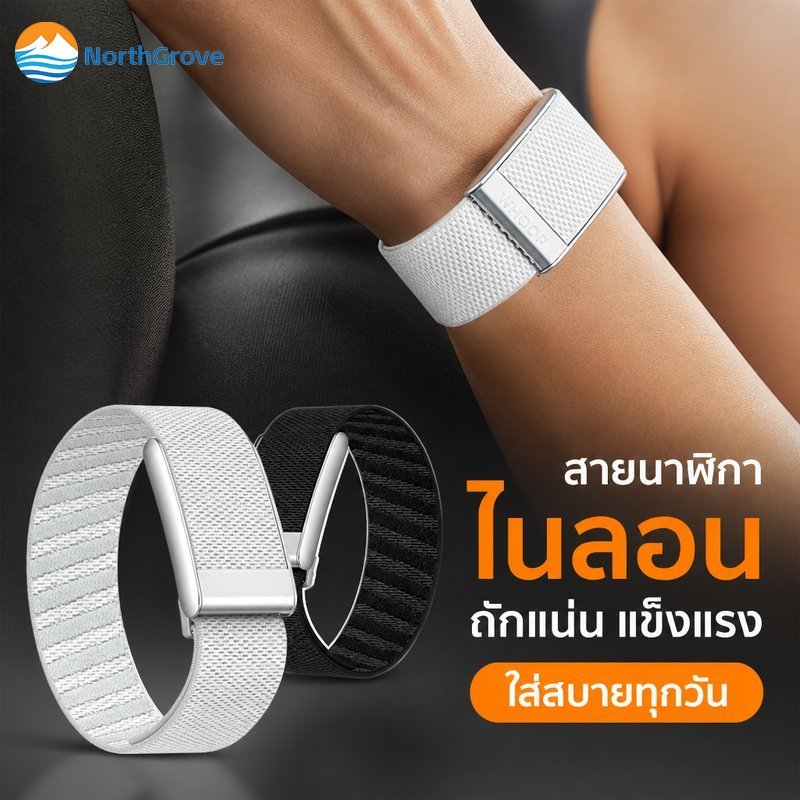 สายนาฬิกาไนลอนถัก สำหรับ Whoop 4 0 5 0 One Peak สายรัดข้อมือทดแทน ระบายอากาศ ใส่สบาย