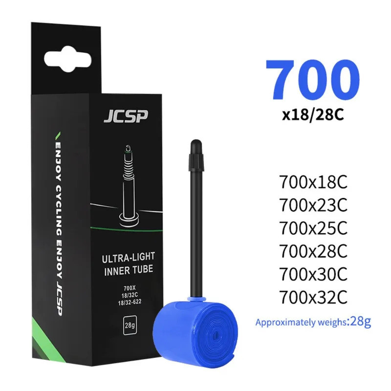 JCSP จักรยานยางใน TPU 700C จักรยานยางด้านใน Ultralight ทนต่อการสึกหรอแผนที่กรวดขี่จักรยานยางหลอด 