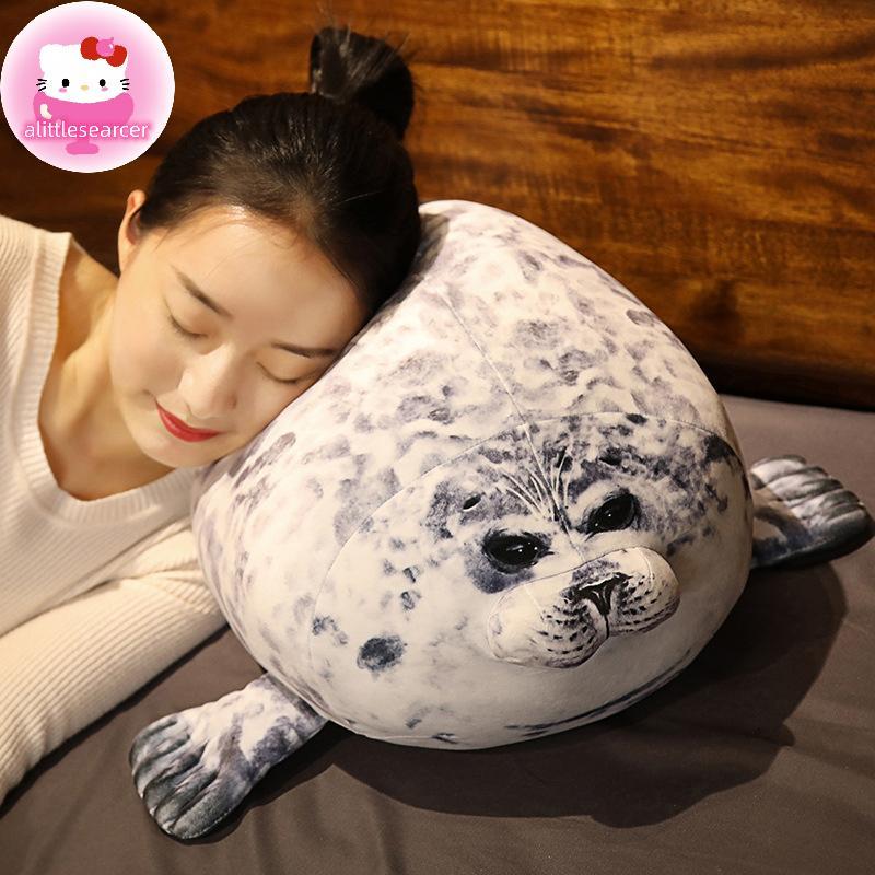 Alittlesearcer Angry Blob Seal หมอน Chubby 3D ความแปลกใหม่ Sea Lion ตุ๊กตา Plush ตุ๊กตาของเล่นเด็ก Sleeping โยนหมอนของขวัญเด็กหญิง EN