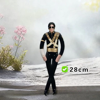 Michael Jackson Abstract Poseable Doll PP Soft Cotton Plush Ornament MJ ของขวัญของที่ระลึกวันเกิดตลก