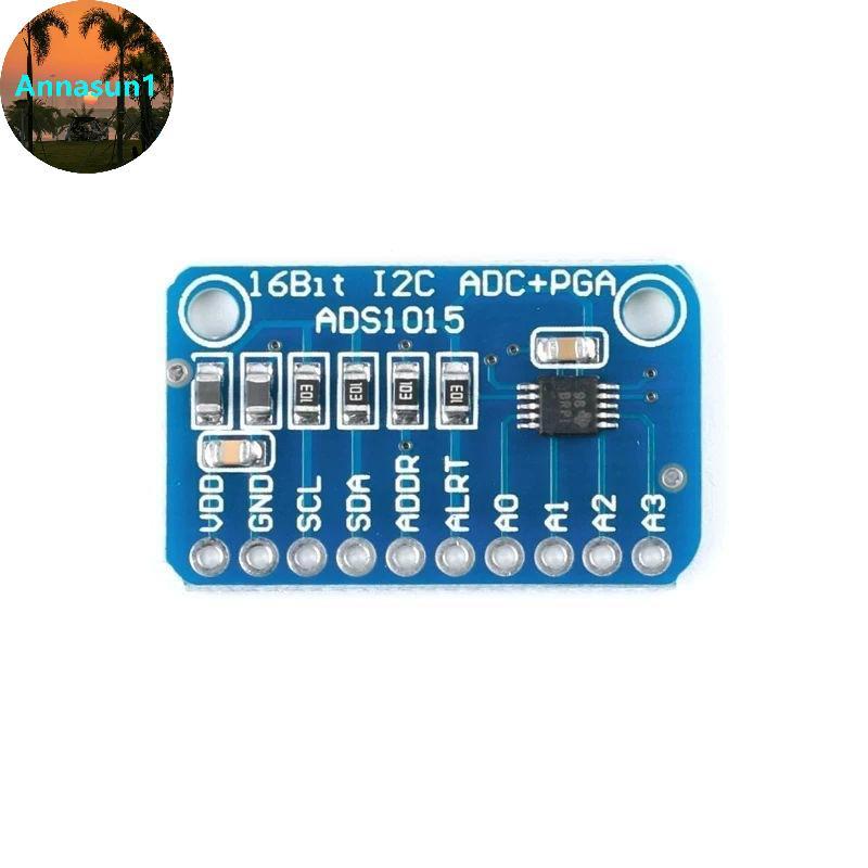 Annasun ADS1015 12 บิต I2C ADC โมดูลตั้งโปรแกรมได้สําหรับการเรียนรู้อิเล็กทรอนิกส์ DIY Practice โครง