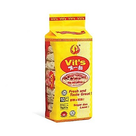 (ยกลัง) Vit’s เส้น มาม่าเปลือย แพ็ค 10 ก้อนx6 แพ็ค