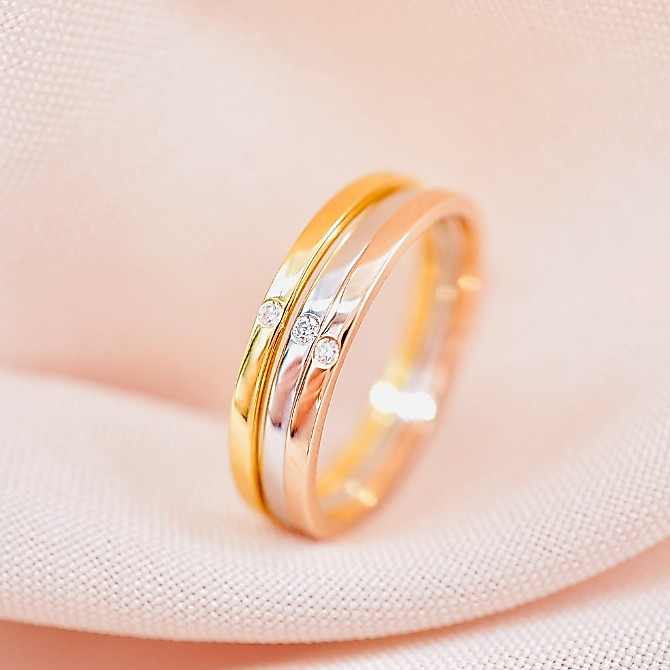 [ PCPY Jewelry ] แหวนเพชรแท้ เพชรเบลเยี่ยมคัต น้ำ100 ทองคำแท้9K (ทอง37.5%) [9KPRB137]