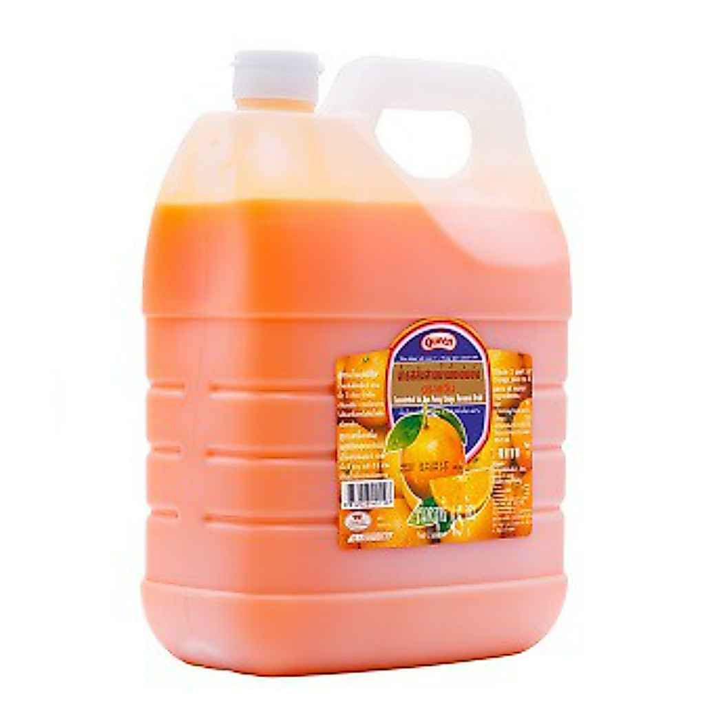 น้ำส้มสายน้ำผึ้ง ควีน 4.5 ลิตร (05-4501) Queen Concentrated Sai Nam Phueng Orange Squash 4.5 Ltr. (05-4501)