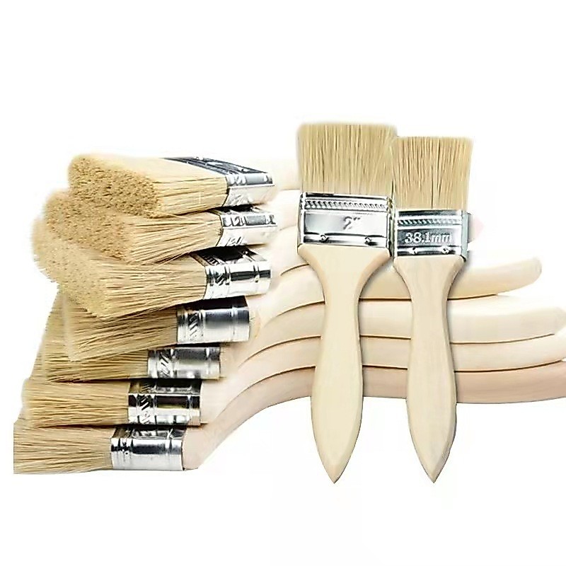 แปรงทาสี PAINT BRUSH แปรงด้ามไม้ แปรงด้ามไม้ แข็งแรงและทนทานไม่ง่ายที่จะสูญเสียขน
