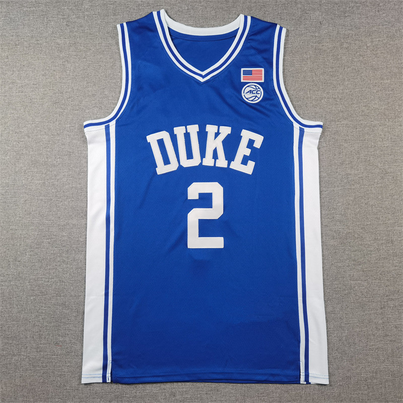 ดยุค University BLUE เบอร์ ชุดบาสเก็ตบอลปัก 2 ธง DUKE FLAGG BLUE BASKETBALL