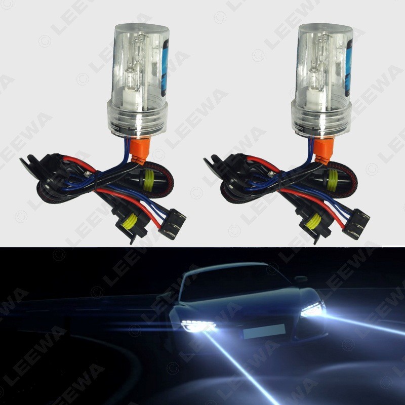 35W H15/L หลอดไฟซีนอนพร้อมไฟเล็ก 6,000K Xenon Highlight Bulb Car HID Xenon ไฟหน้า