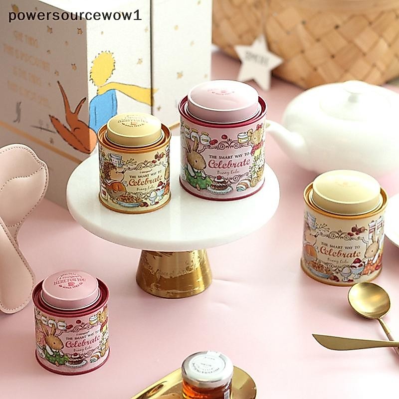 WOW Floral Iron Tin Case กล่องเก็บชาดอกปิดผนึกกล่องขนม TH