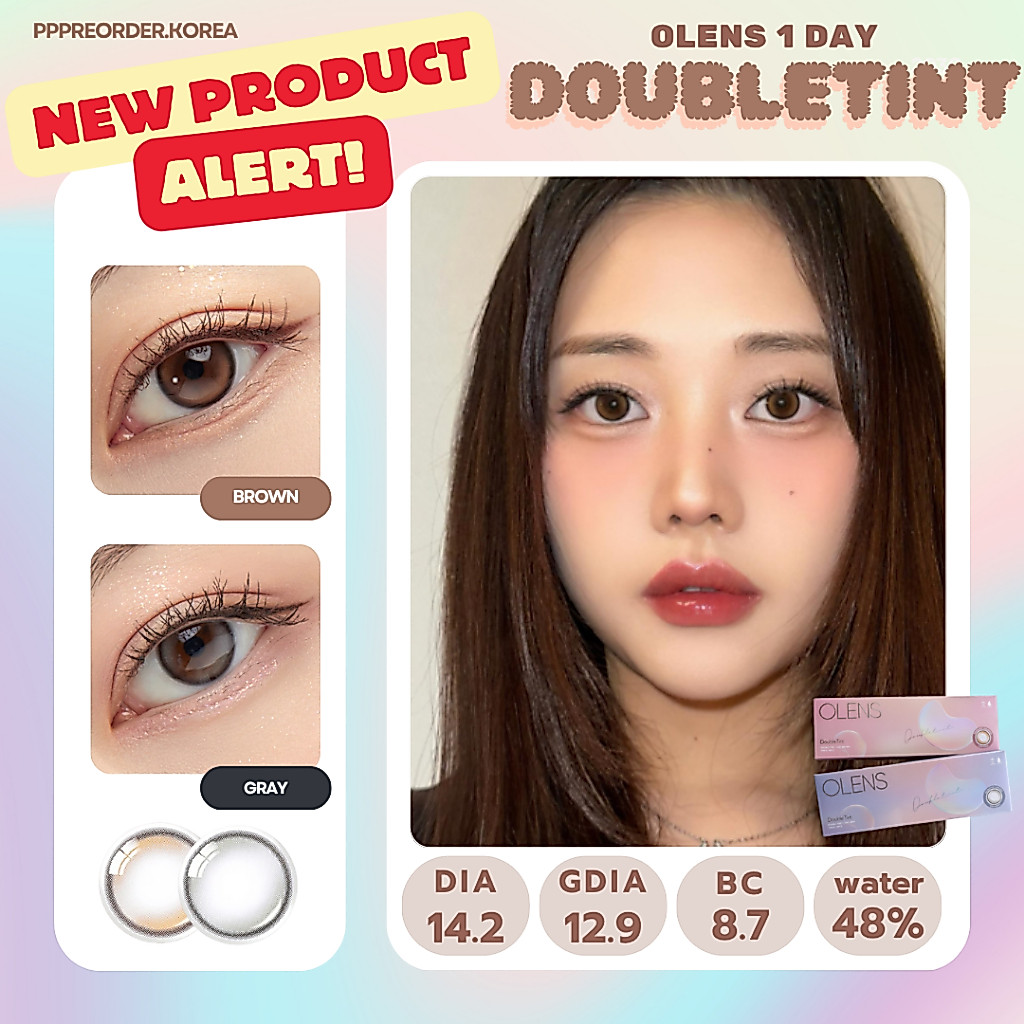 พร้อมส่ง OLENS 1 Day Doubletint คอนแทคเลนส์รายวัน ใส่สบายมาก 1 กล่อง 5 คู่