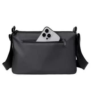 LABER LEE Mens Crossbody Bag Water Resistance Oxford Fabric Shoulder Bag Casual Sling Messenger Bag for Work Business Travel Daily Use