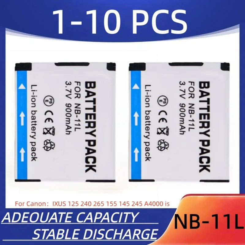 NB-11L แบตเตอรี่กล้องดิจิตอล 900mAh NB-11L แบตเตอรี่ชาร์จเหมาะสําหรับ Canon IXUS 125 240 265 155 145