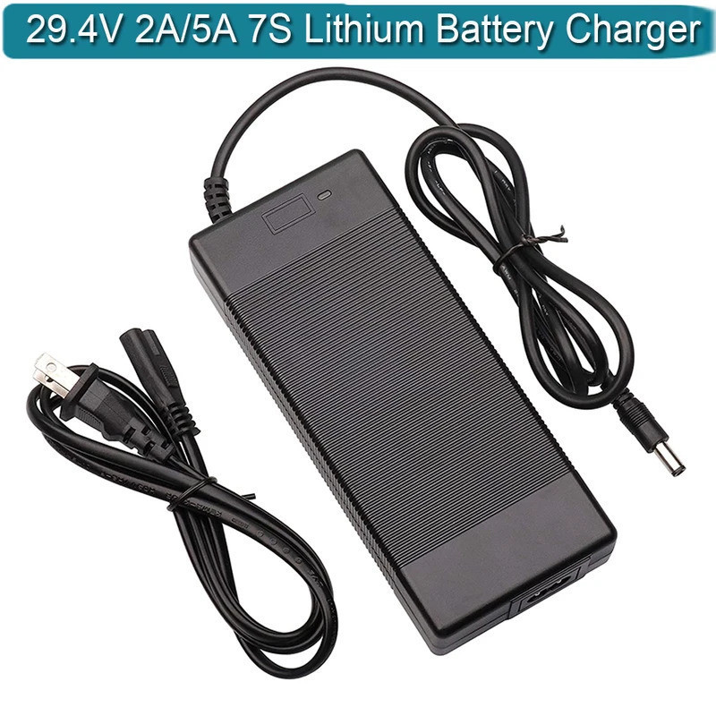 29.-V 2A Charger Power Supply Adapter สําหรับ 24V 7S Lithium Battery Pack, Li-ion Battery Charger, D