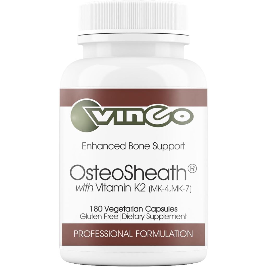 Vinco Inc - OsteoShath® Enhanced Bone Support & ผลิตภัณฑ์เสริมอาหารรายวัน | (180 แคปซูล) | รองรับควา