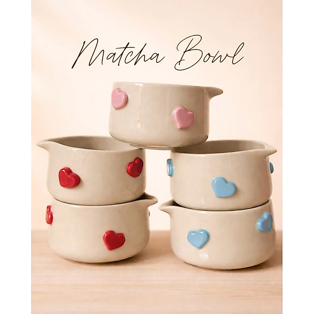 ถ้วยชงมัทฉะ Matcha Bowl ลายนูน 600ml