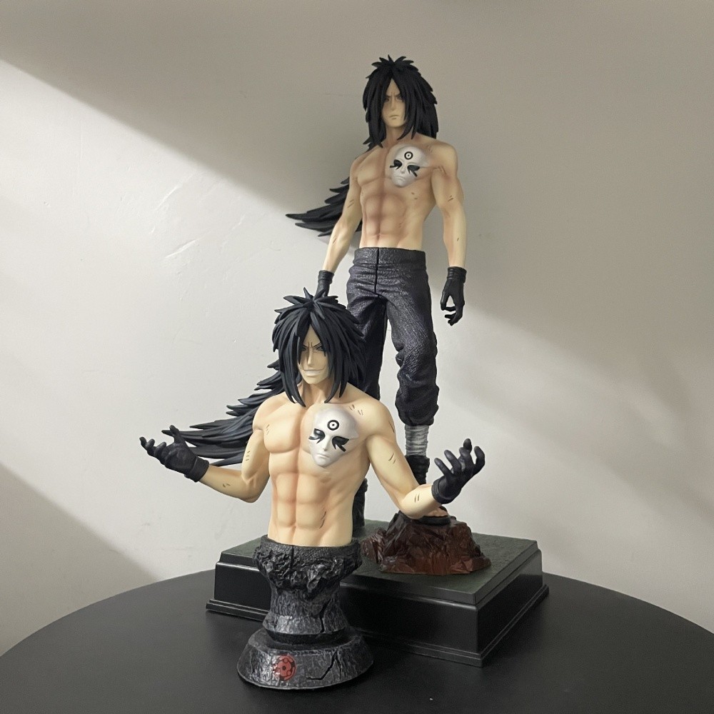 อะนิเมะขนาด 32 ซม. Naruto Rinne Rebirth Madara Uchiha Figure & Bust Set
