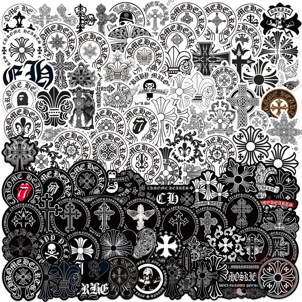 105ชิ้น/เซ็ต ❉ CH สติ๊กเกอร์แฟชั่นสุดเท่ ❉ DIY แฟชั่นสติ๊กเกอร์ Doodle กันน้ํา