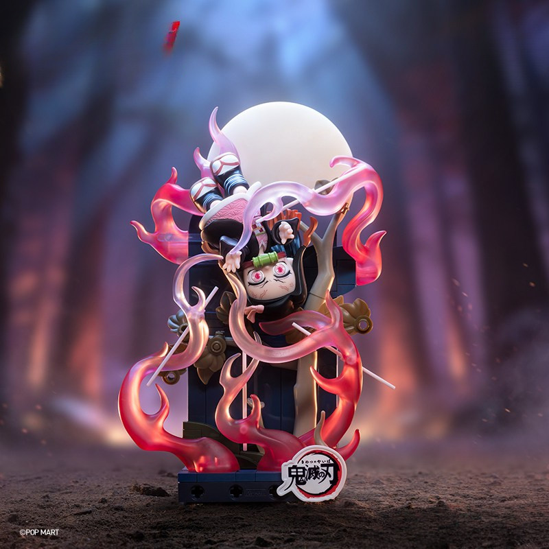 POPMART Demon Slayer Unwavering Resolve Arc Block Figures กล่องตาบอดของขวัญ Tanjiro Kamado YNPC