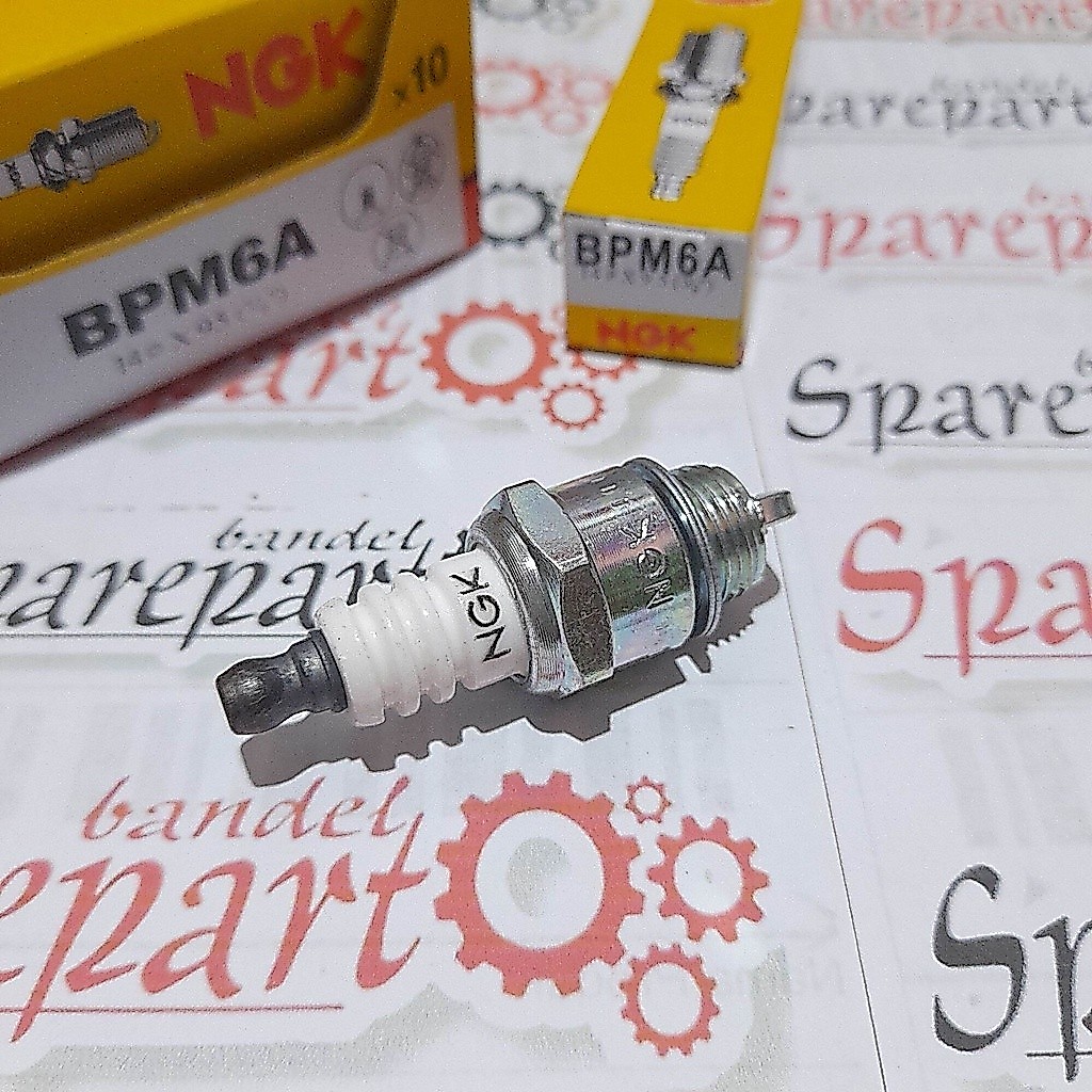 MESIN Ngk BPM6A หัวเทียน, หัวเทียนเครื่องตัดหญ้าสําหรับรถมอเตอร์ไซค์เด็ก, หัวเทียน NGK senso