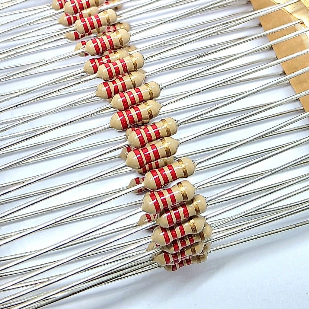( 30 ตัว / แพ็ค ) R 2.2K  1/4 วัตต์  , ค่าความผิดพลาด +-5% ตัวต้านทาน ,Resistor