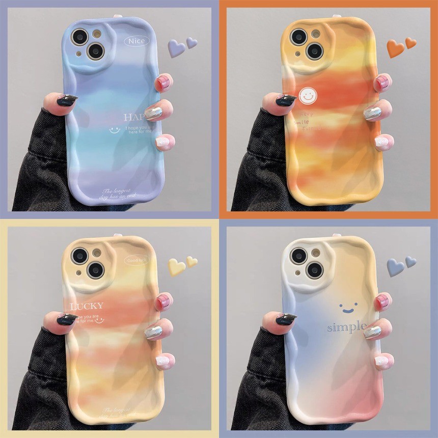 Gradient Smile Faceรูปแบบเคสโทรศัพท์สําหรับOPPO A5 A6 Pro A5X A6X A6S A98 A3S A7 A5S AX5S A12 AX7 A7