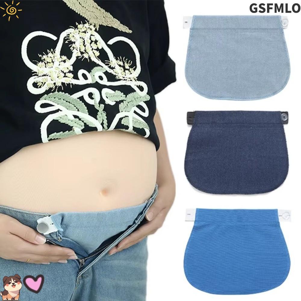 GSFMLO การตั้งครรภ์ปรับ ส่วนต่อขยาย,ขยายยืดหยุ่น ทําเอง เย็บกางเกงคนท้อง ส่วนต่อขยาย,ทนทานปุ่มยาวเครื่องมือปรับเข็มขัด ส่วนต่อ ใช