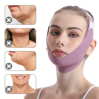 V-Shaped Face Lifting Bandage Double Chin Cheek Lifting Up Anti Wrinkle Sleep Mask