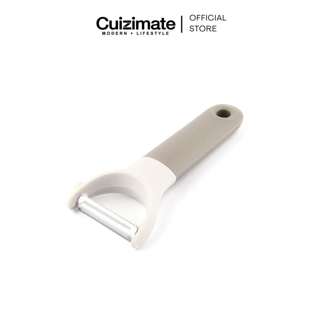 Cuizimate ที่ปอกเปลือก ใบมีดหยัก สี Grey White