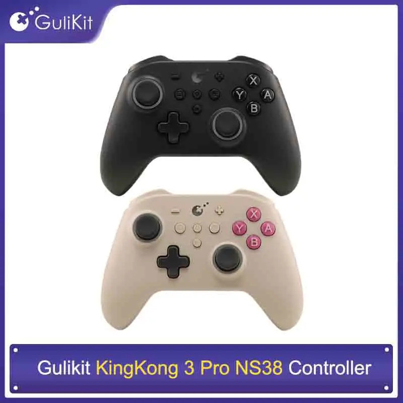 Controle GuliKit KK3 Pro KingKong 3 - จอยสติ๊ก Hall Effect สําหรับพีซี, สวิตช์, Android e iOS
