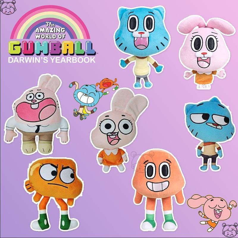 The Amazing World of Gumball ตุ๊กตารูปตุ๊กตาการ์ตูนอะนิเมะตัวอักษร Plush ของเล่นเด็กตุ๊กตาสมจริง shu
