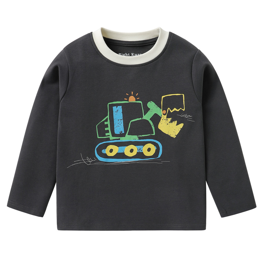 เสื้อยืดแขนยาวลายไดโนเสาร์ trendy สำหรับเด็กและทารก