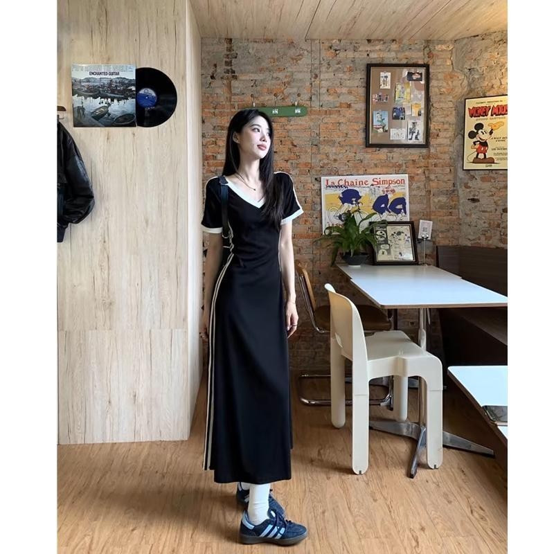 DOMI คอลเลคชั่นใหม่ เดรสยาว ชุดเดรสแฟชั่นผู้หญิง ชุดเดรสสวยหรูดูแพง Clothing Dress Lady