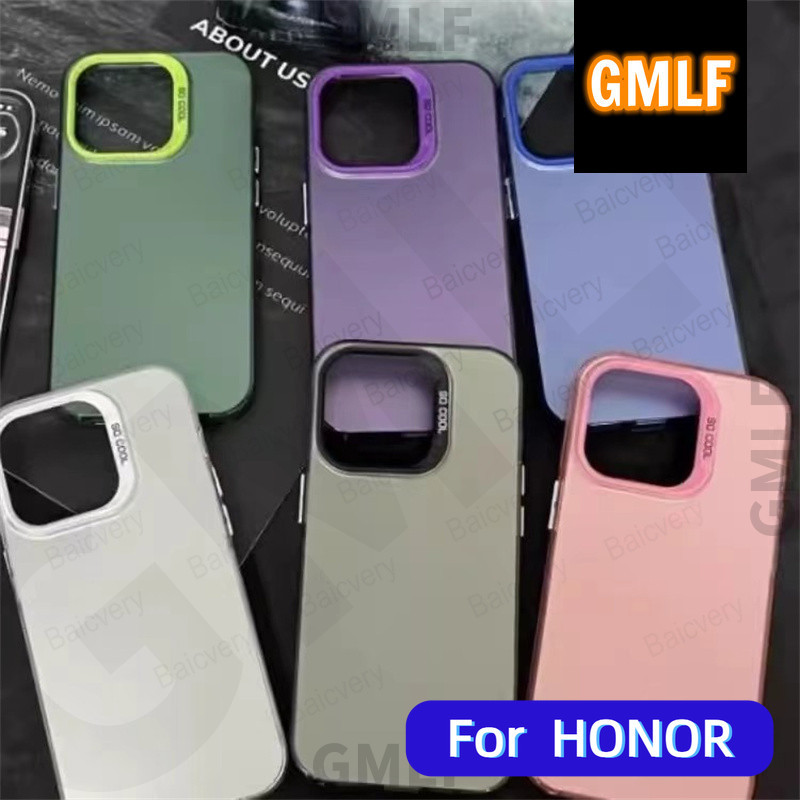COD เคสสําหรับ Honor X5B 4G GFY-LX2 Plus GFY-LX2P สีสัน Matte Anti-Fingerprint ฝาครอบป้องกัน IMD