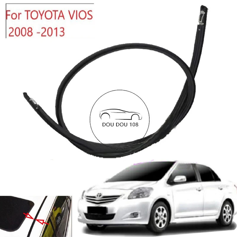 สําหรับTOYOTA VIOS 2008 -2013 NCP93 ยางหลังคา/แถบซีลหลังคารถ/แถบยางหลังคารถ/ยาง ROOF MOULDING