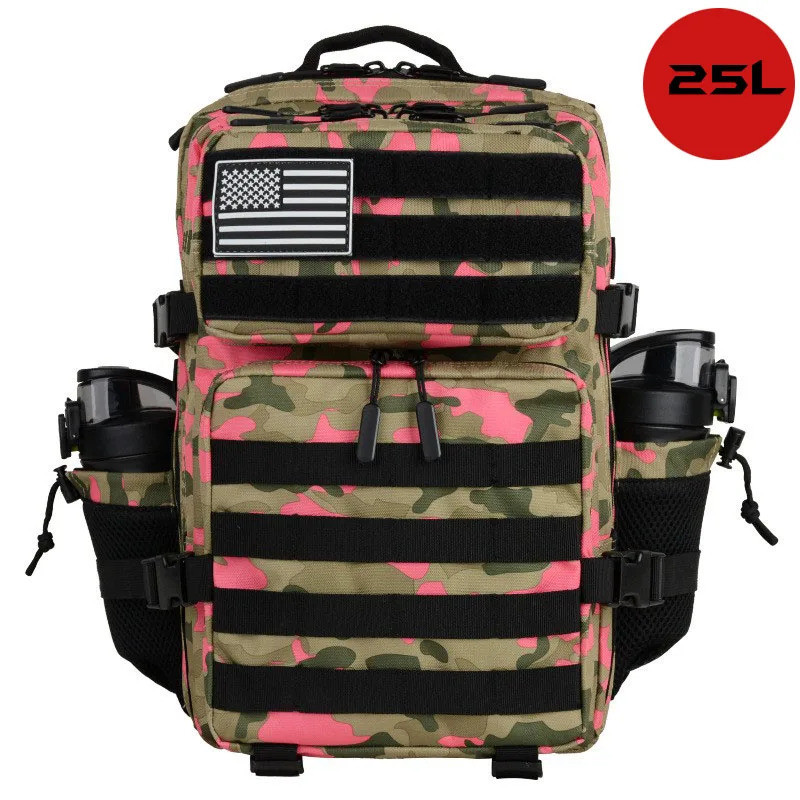 [Legend7] 25/35/45ล กระเป๋าเป้สะพายหลังยุทธวิธีสําหรับผู้ชายผู้หญิงนักกีฬากันน้ํายิมกระเป๋ากลางแจ้งเดินทางเดินป่า ร แย่ พร้อมที่วางขวด - รูปที่ 6