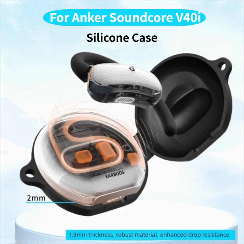 สําหรับ Soundcore V40i หูฟังซิลิโคนสําหรับ Anker Soundcore V40i หูฟังไร้สายหูฟังผู้ถือ Antidust แขนอ