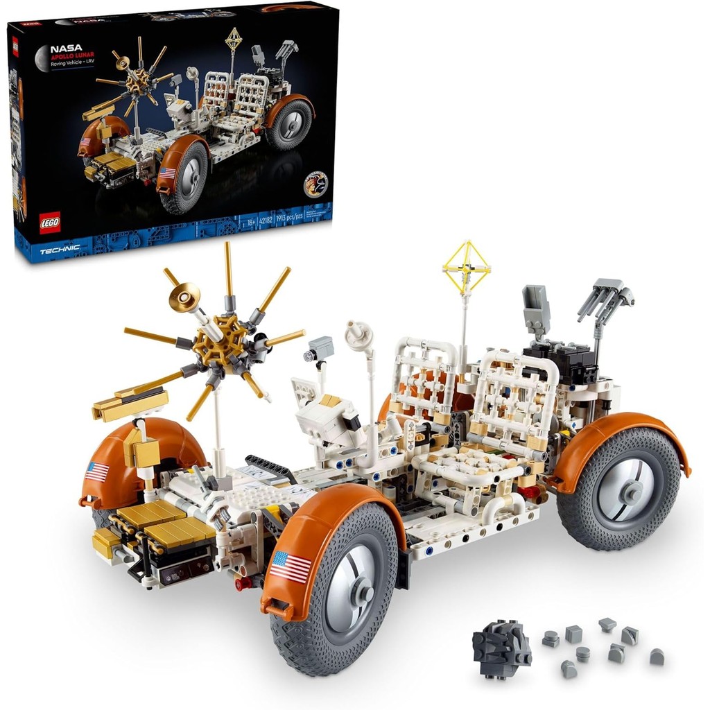 LEGO Technic NASA Apollo Lunar Roving Vehicle LRV Building Set - ชุดสะสมสําหรับผู้ใหญ่ อายุ 18+ - Mo