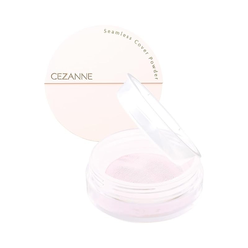 Cezanne Seamless Cover Powder 02 Mellow Luminous 4.5g is a mesh type powder that gives a soft, peach