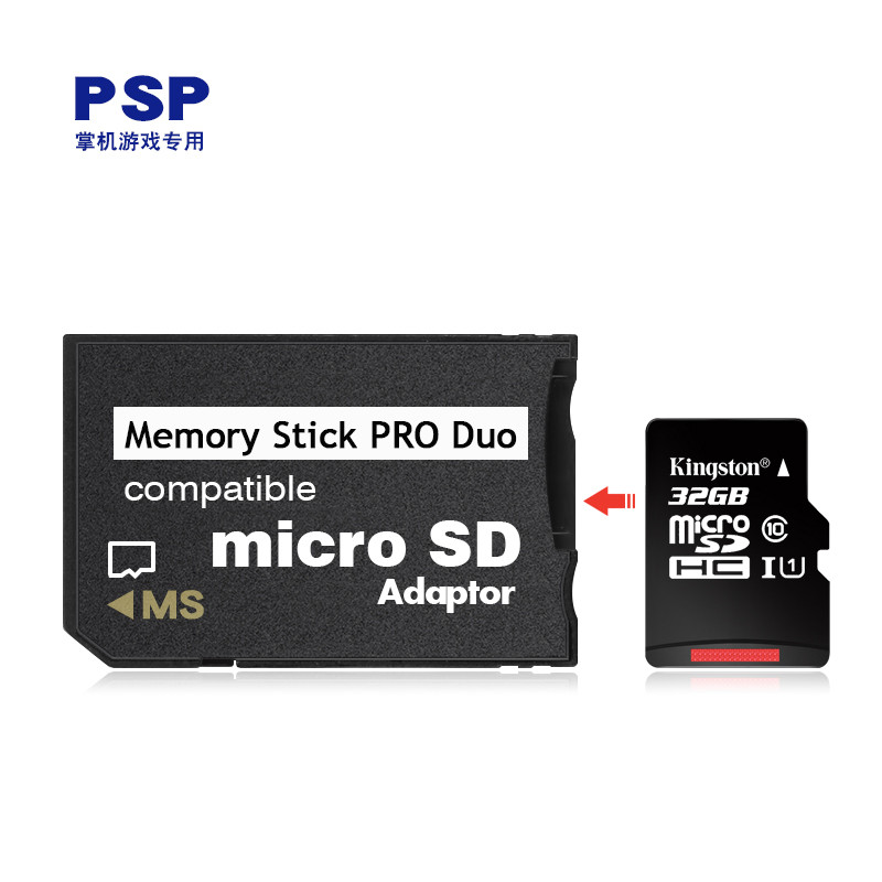 เหมาะสําหรับ sony sony Memory Stick Card Holder tf to ms Vest Dedicated Short Stick เกมคอนโซลมือถือ 