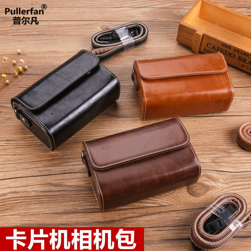 กระเป๋าเก็บกล้องเหมาะสําหรับ Sony RX100m67 เคสหนัง ZV1M2F Canon G7X3 2/Lx10 กระเป๋ากล้อง Rico GR2I/g