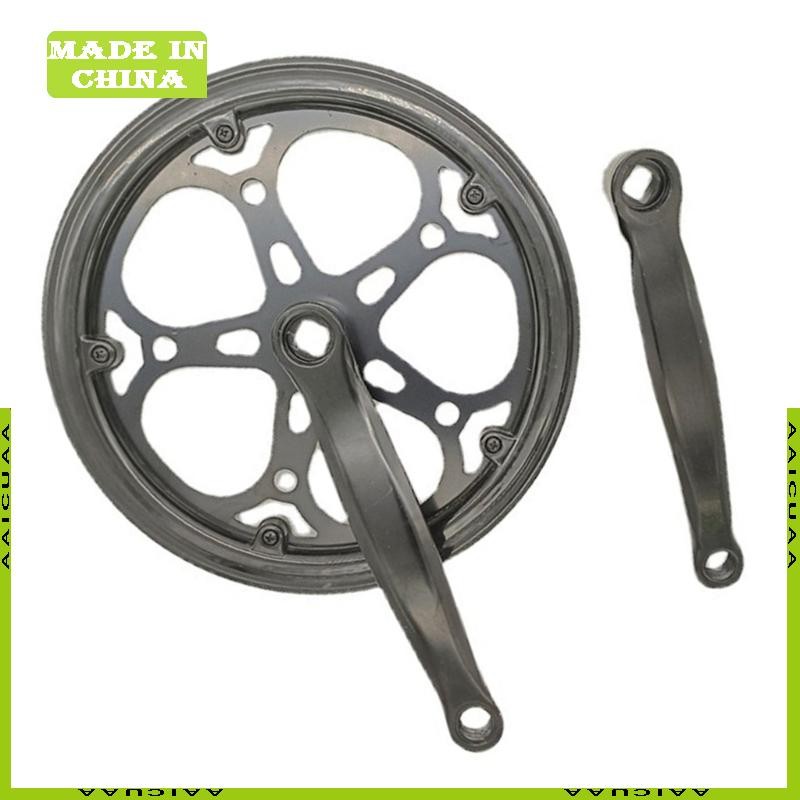 AA Bicycles Crankset 52T Square Crankset Set Double Chain Cover 170MM Crank Arm