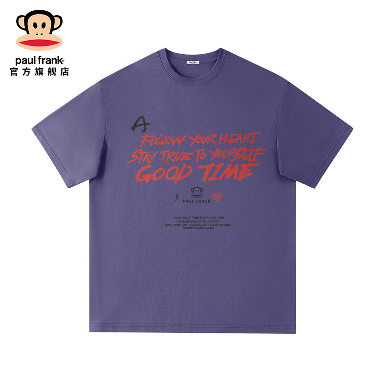 Paul Frank Mens Niche American Alphabet Print Short Sleeve T-Shirt 902